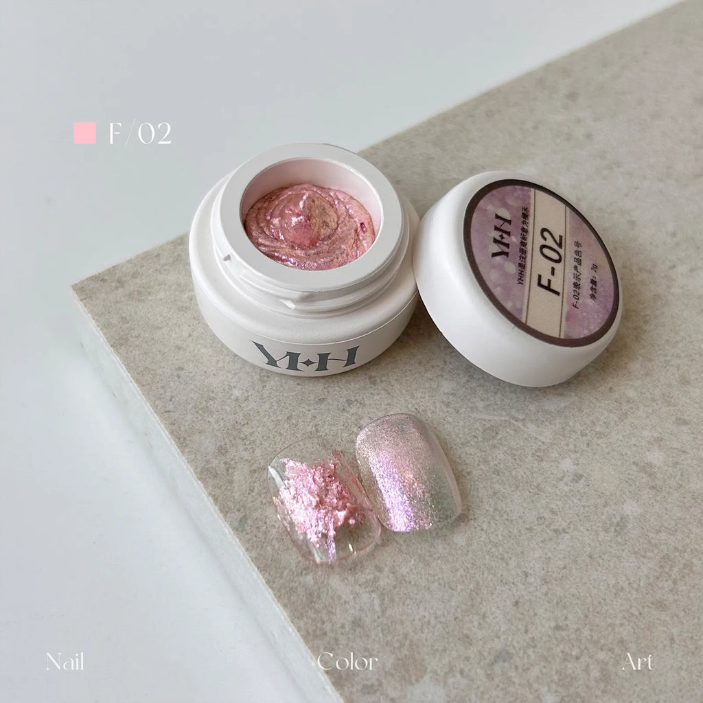 【YHH NAIL / 受注販売(8月中旬前後納期)】Sakura Fairy Powder Cream 2g - F01~F20 Single Item