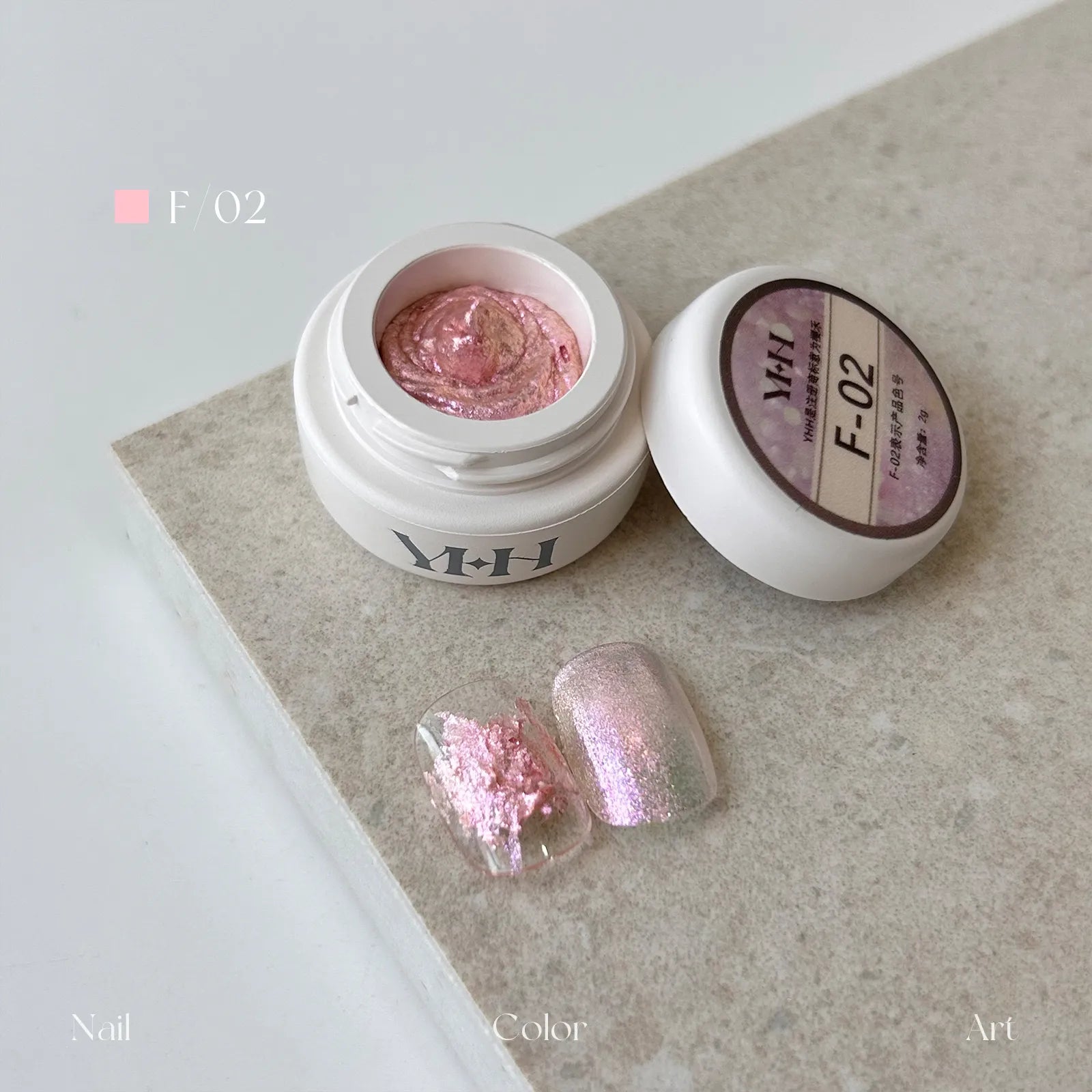 【YHH NAIL / 受注販売(5月末前後納期)】Sakura Fairy Powder Cream 2g - F01~F20 Single Item