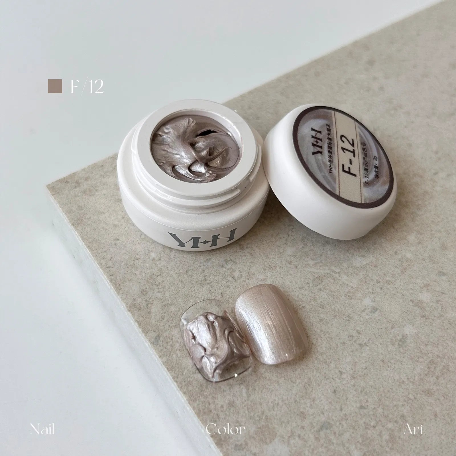 【YHH NAIL / 受注販売(8月中旬前後納期)】Sakura Fairy Powder Cream 2g - F01~F20 Single Item