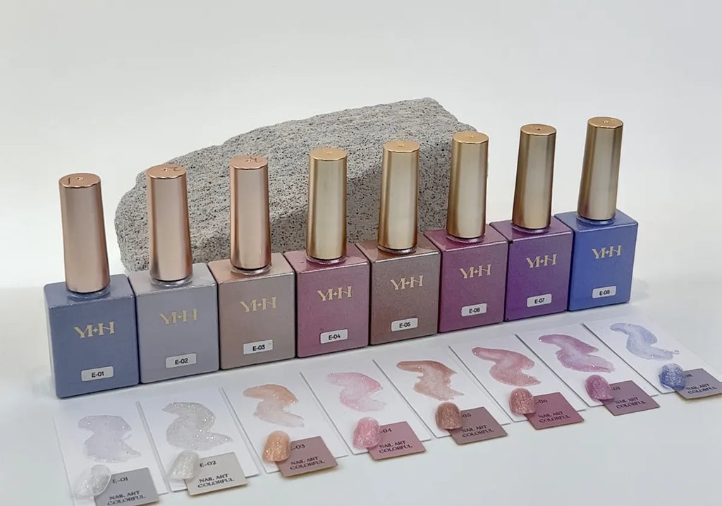 【YHH NAIL / 受注販売(8月中旬前後納期)】Cherry Blossom Moonlit Star Nail Polish Gel 10ml - 8 Colors Collection