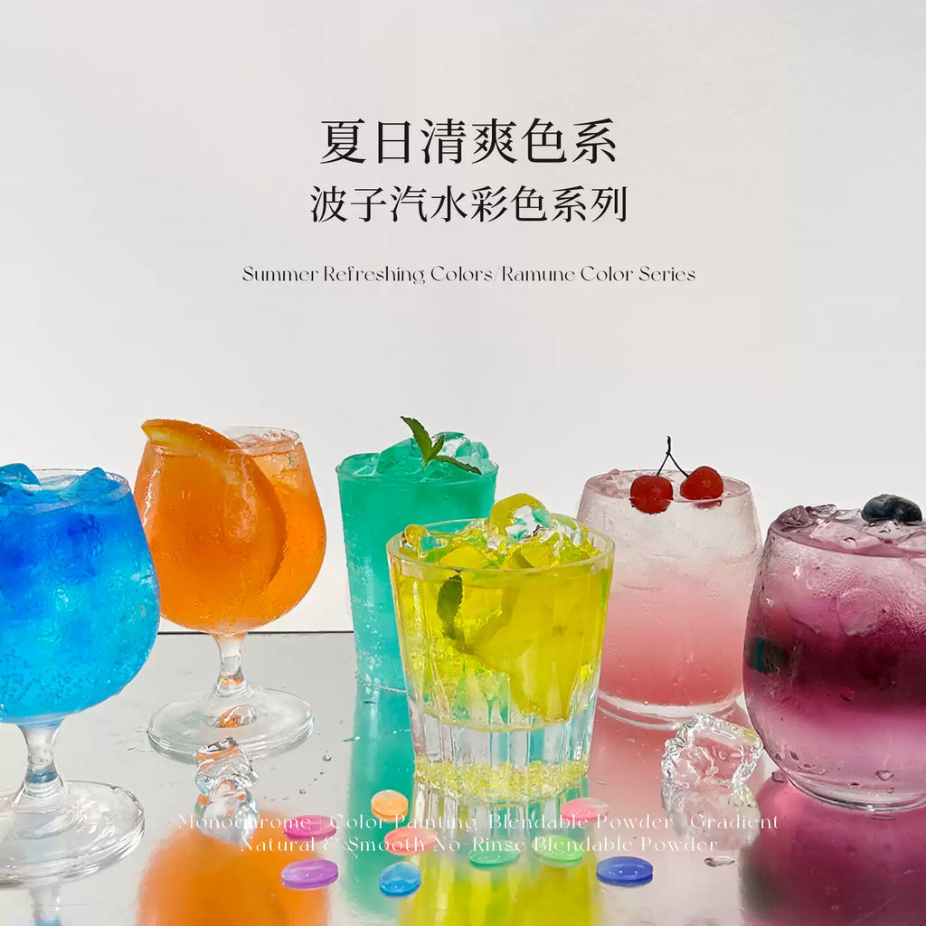【YHH NAIL / 受注販売(8月中旬前後納期)】YHH Cherry Blossom Fluorescent Gradient Slap Gel, 10 Colors, High Saturation Fluorescent Colors, Matte Cream Texture, 2g/jar