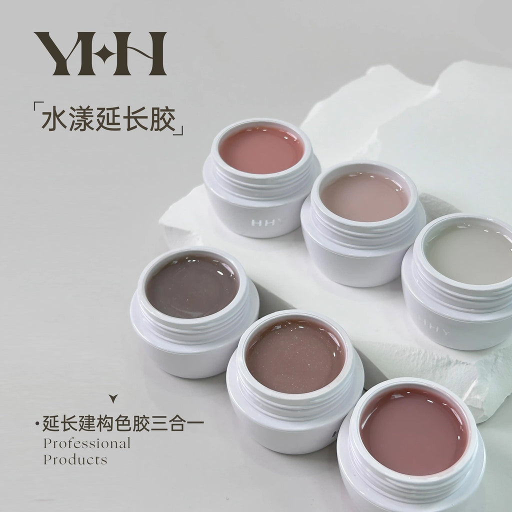 【YHH NAIL / 受注販売(8月中旬前後納期)】YHH Cherry Blossom Watery Extension Gel 15g Nail Salon Canned Extension Gel, Nude Color, Construction Color Gel